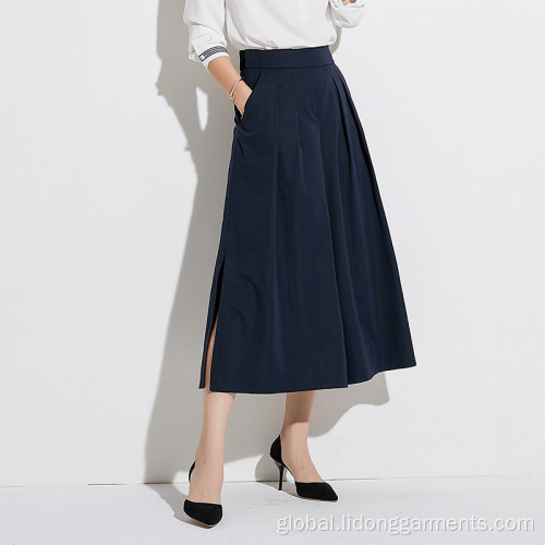 High Quality Formal Skirts Ladies Loose A-line Long Formal Office Skirts Manufactory